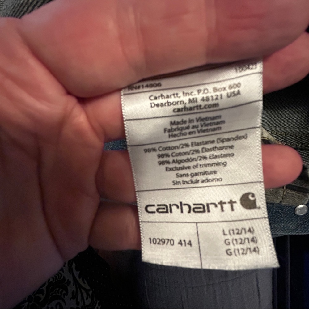 Carhartt Blue Jean Jacket - Picture 11 of 12